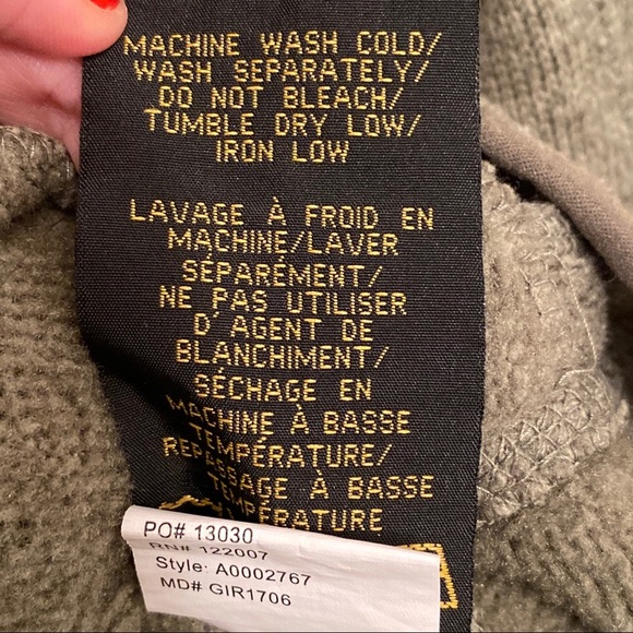 Browning Gilson Fleece Sweater Moss sz S EUC - Picture 5 of 6